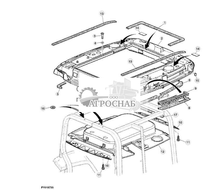 ОБШИВКА, ПАНЕЛЬ ОБШИВКИ (БЕЗ ЛЮКА НА ПЕТЛЯХ) 